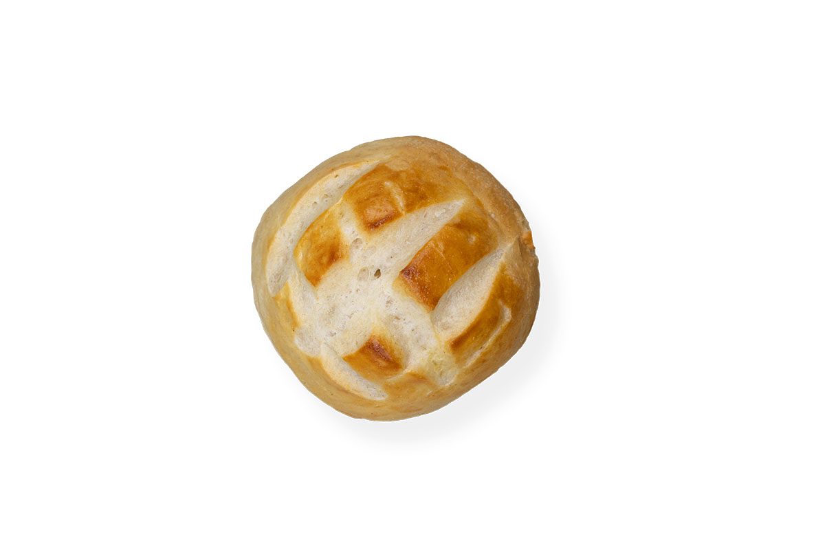 Frisch gebackenes mürbes Brötchen in EU-Bio-Qualität von der Bio Bäckerei Berger aus Reutlingen