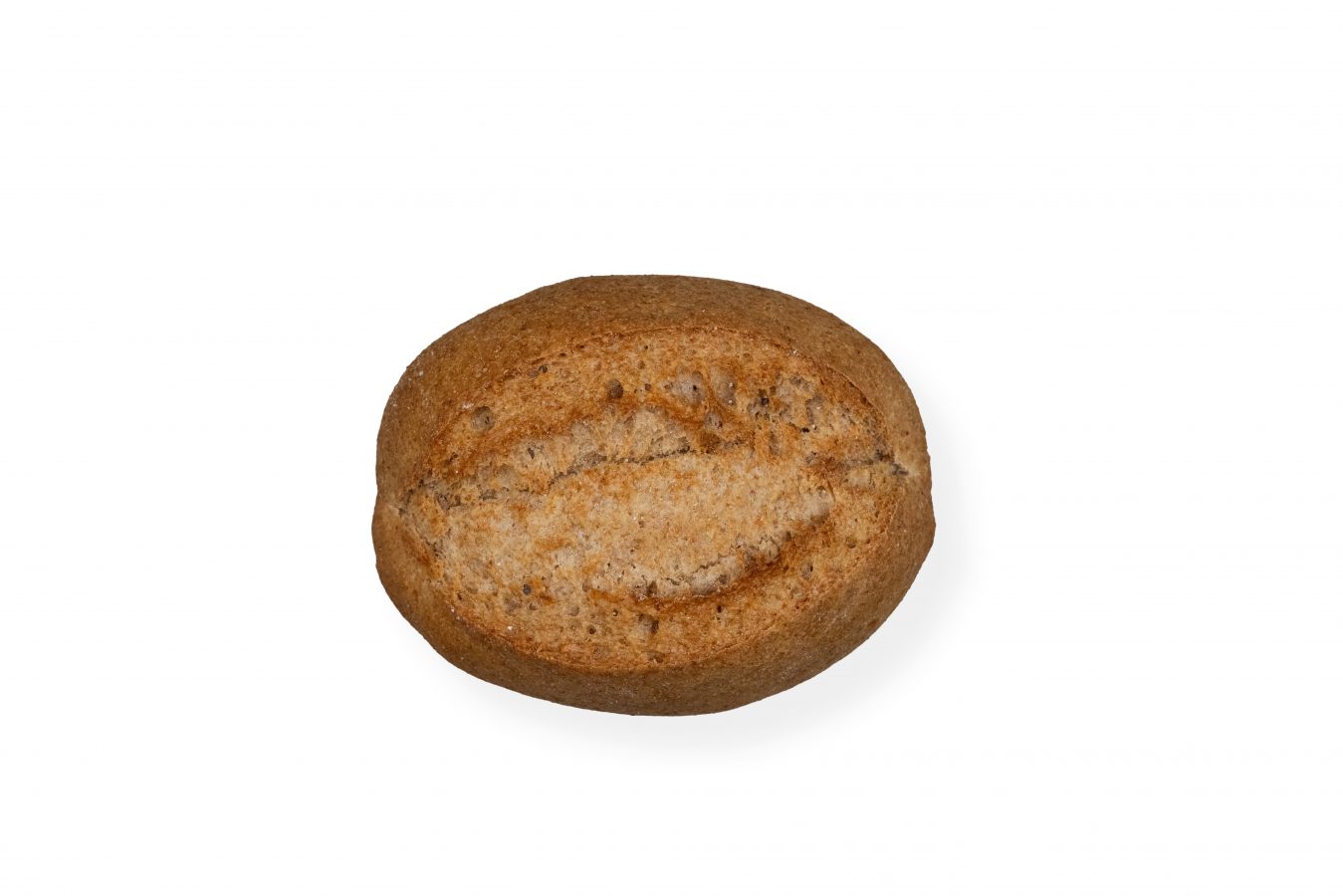 Frisch gebackenes Vollkorn-Weizenbrötchen in EU-Bio-Qualität von der Bio Bäckerei Berger aus Reutlingen