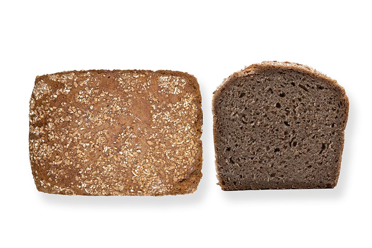 Emmervollkornbrot aus Bioland-Urgetreide als Kastenbrot mit Anschnitt – Bio Bäckerei Berger