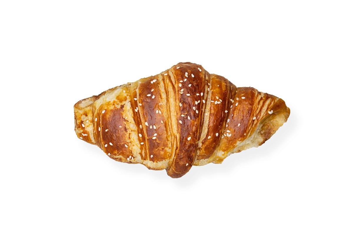 Frisch gebackenes Laugen-Butter Croissant in EU-Bio-Qualität von der Bio Bäckerei Berger aus Reutlingen